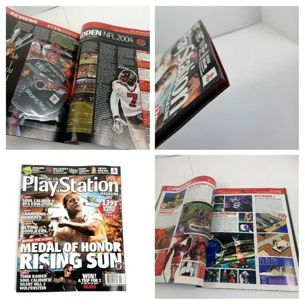 PlayStation Magazine Metal Of Honor 03' Issue 72 INCLUDES DEMO DISC *MINOR WEAR